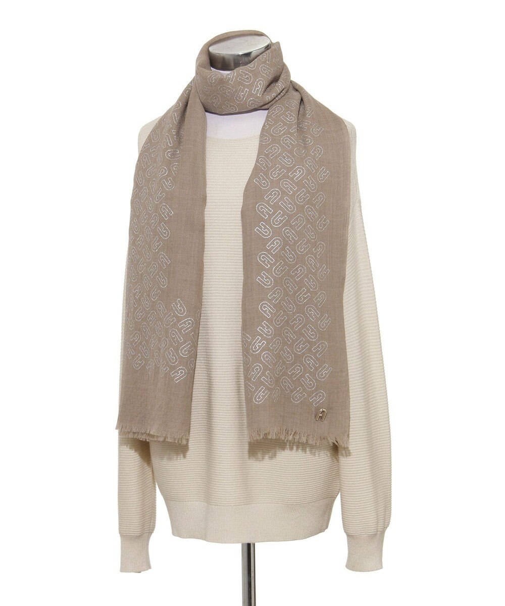 MOONBAT FURLA(フルラ）ウール アーチロゴストール 