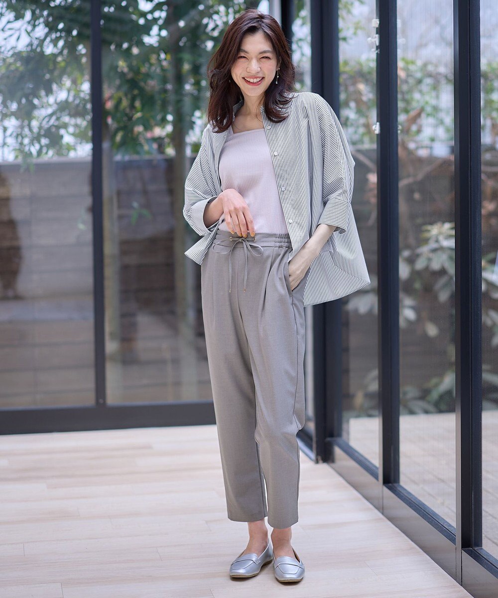 ANY L 【UVカット/抗菌防臭/速乾/手洗い可】エニィファンクション ストライプドルマンシャツ 