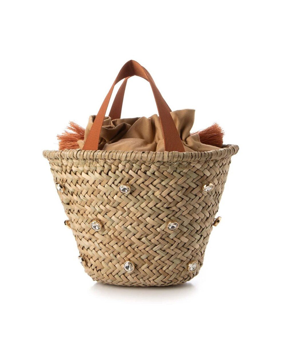 UNBILLION kakatoo ビジュー付きカゴバッグ 