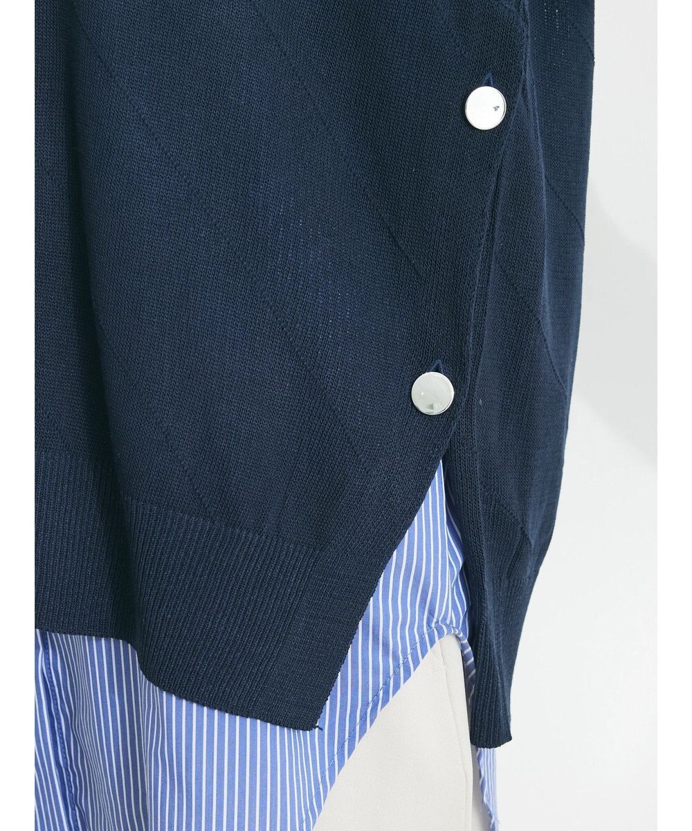 CRAFT STANDARD BOUTIQUE 【洗える】ニットベスト+バンドカラーシャツ-SET 