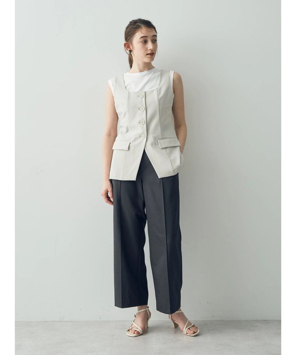 YECCA VECCA リネンライクビスチェベスト 