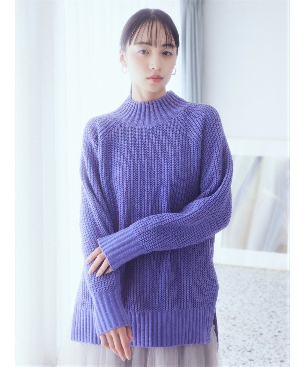 earth music&ecology マットベロアモールチュニック 