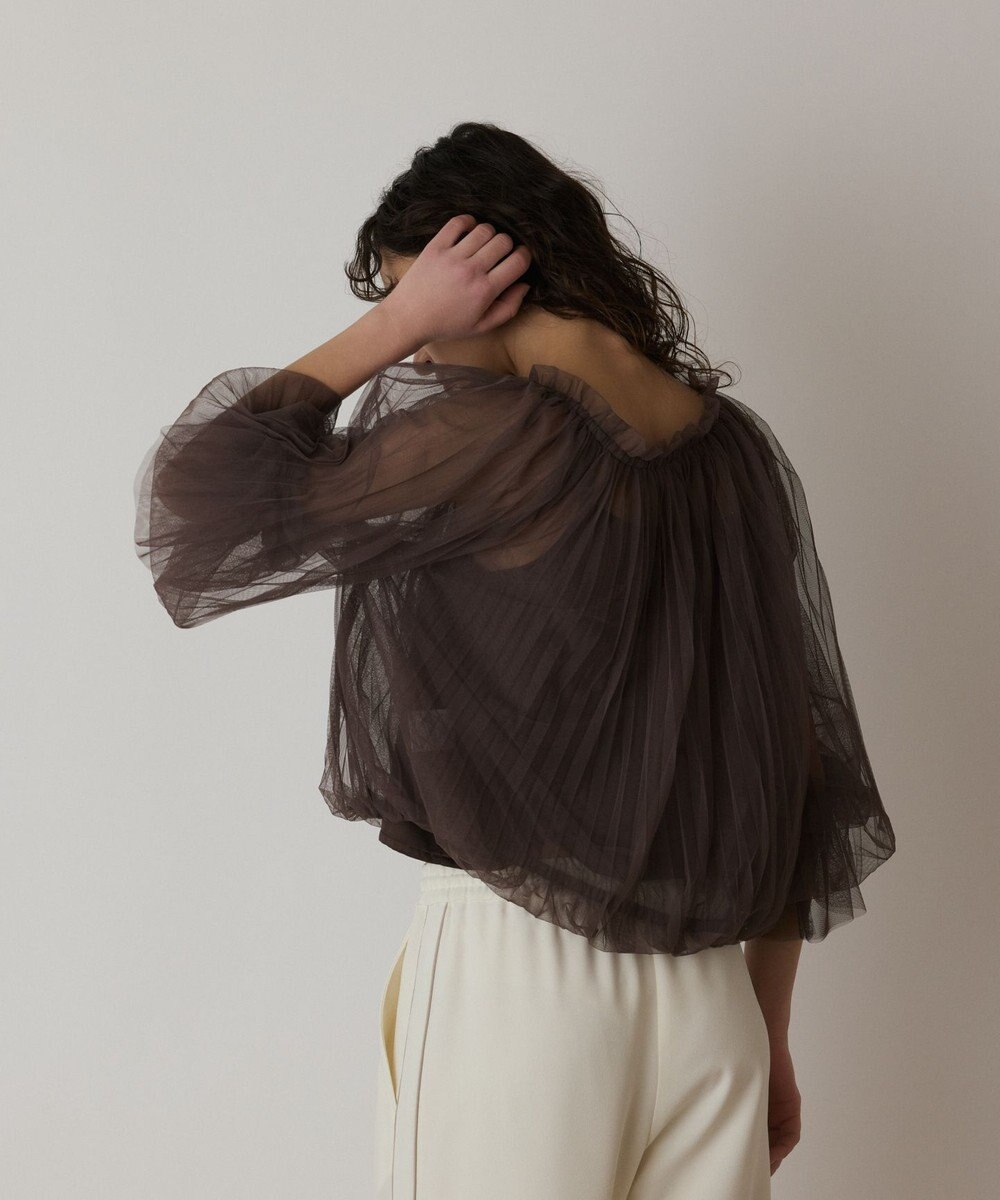 GRACE CONTINENTAL チュールプリーツトップ 