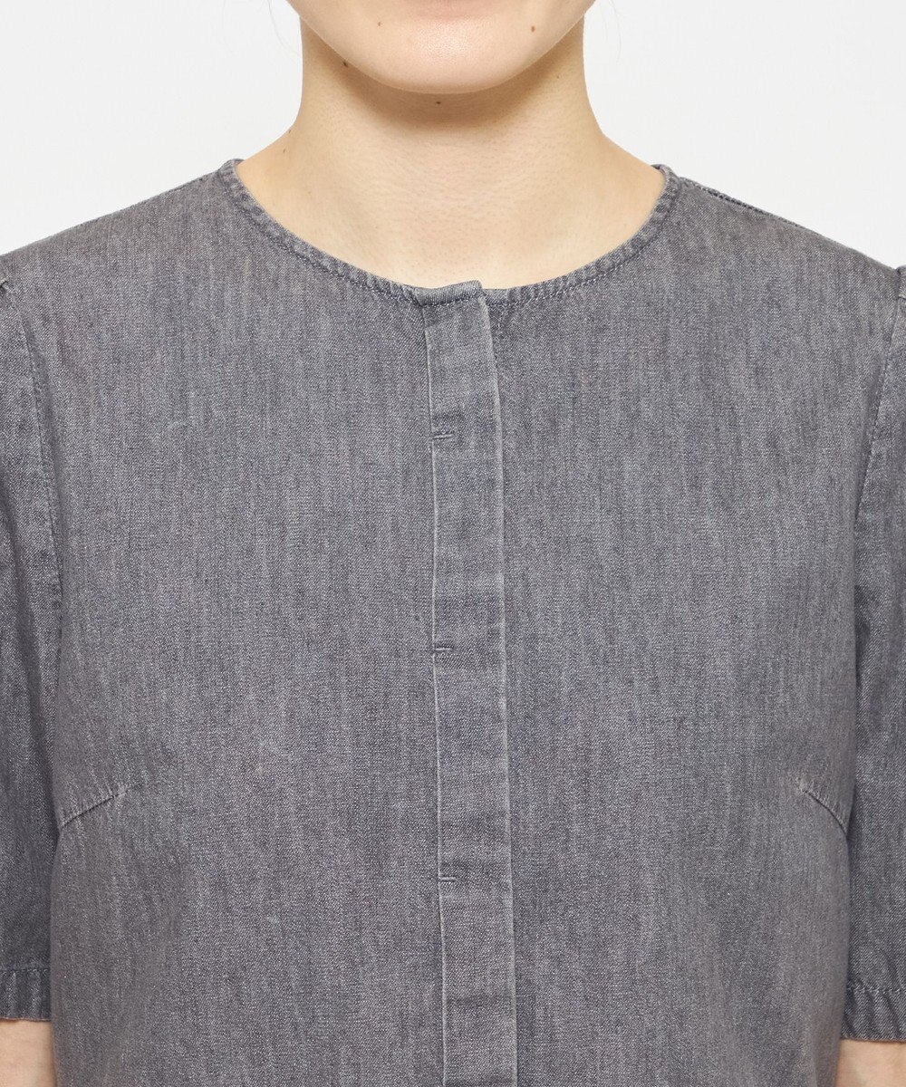 uncrave ライトデニム パフスリーブブラウス 