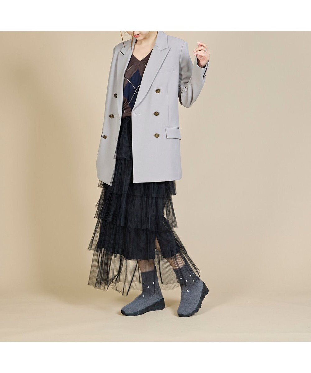 MODE ET JACOMO <carino>ビジュー付きニットブーツ 