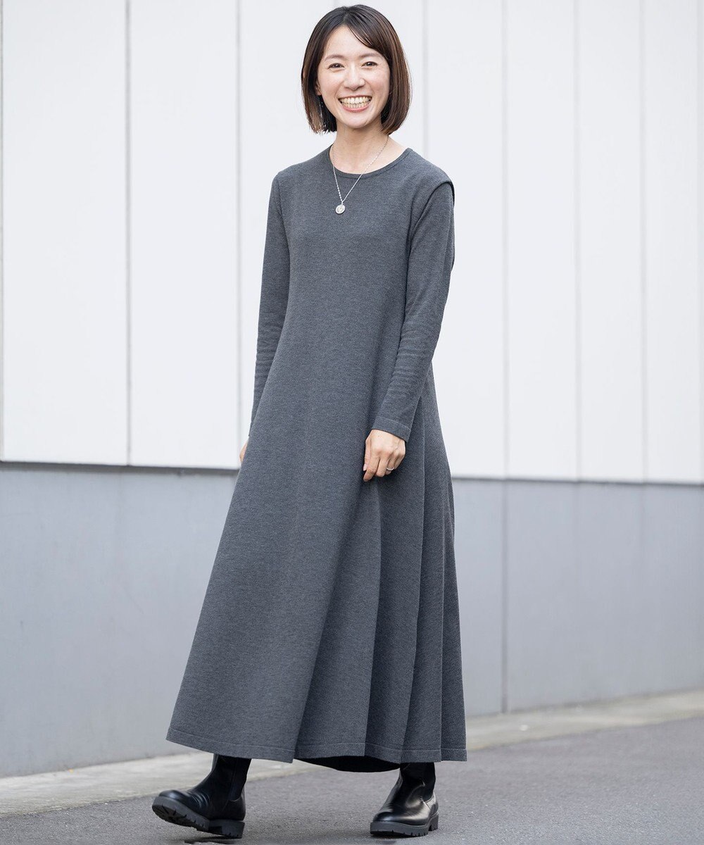 23区 S 【Sサイズ限定】ヴィスコースストレッチ フレアワンピース 