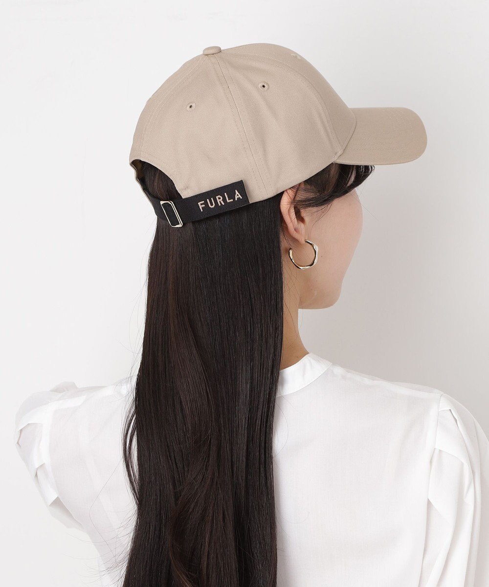 MOONBAT FURLA(フルラ) ロゴ刺繍キャップ UV対策/手洗い可能/抗菌防臭加工 
