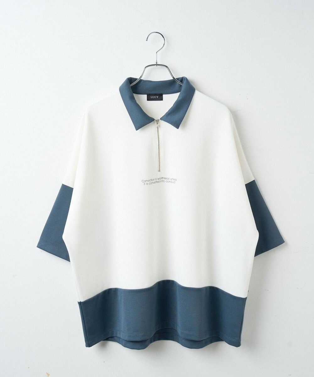 WEGO ドルマンポンチハーフジップT（S） 