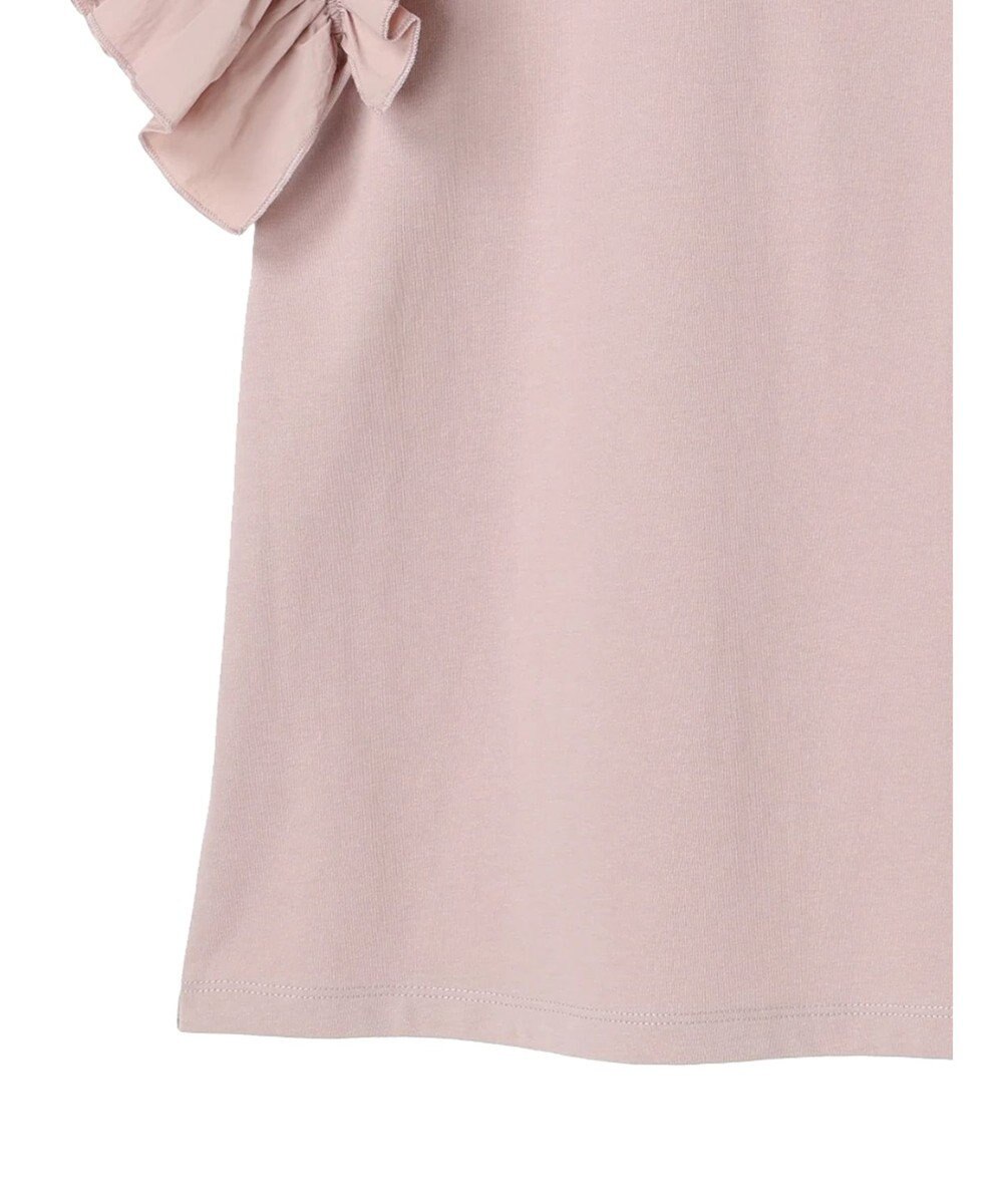 earth music&ecology フリルスリーブカットソー 