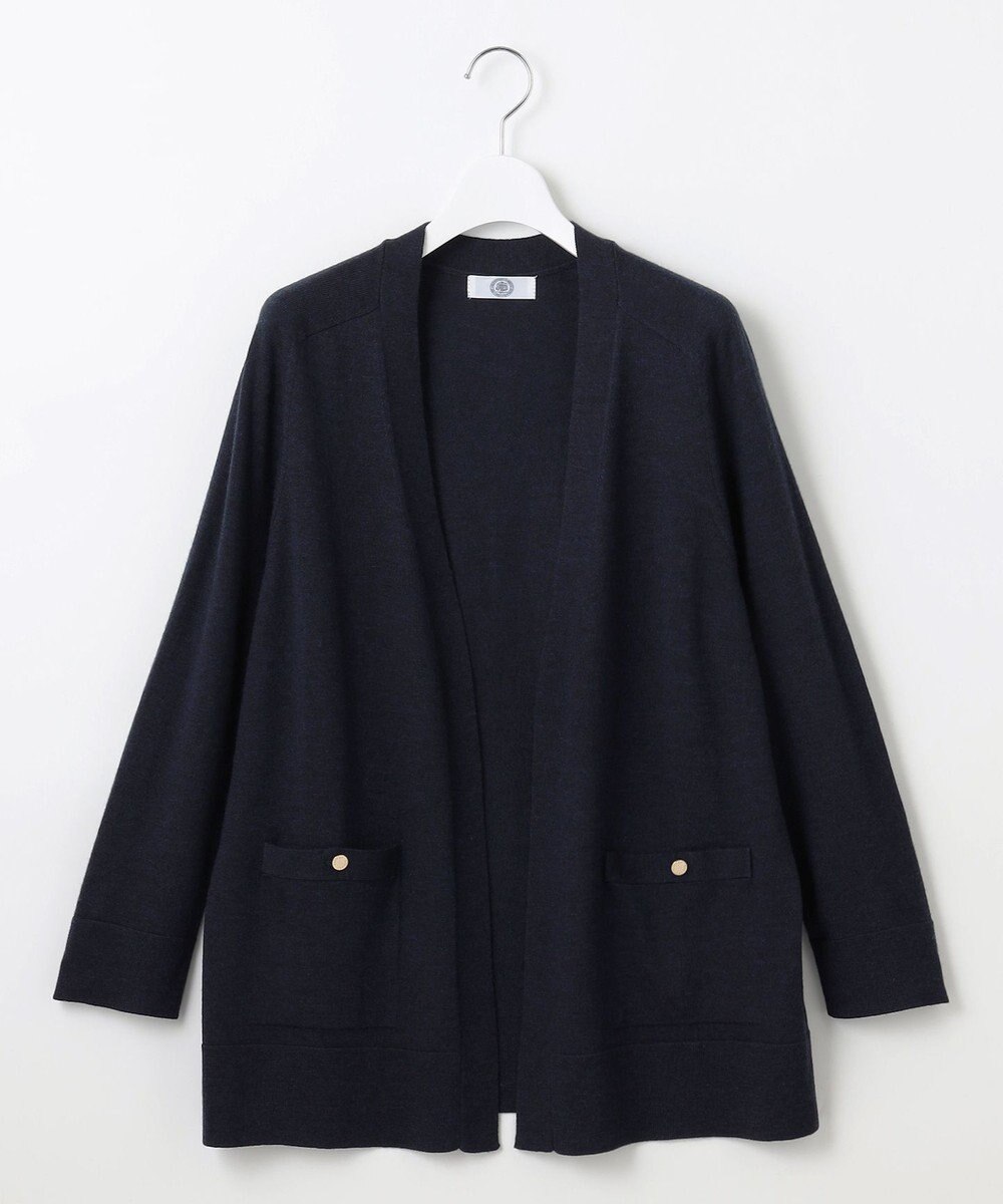 J.PRESS LADIES S 【洗える】KNIT BASIC ロングカーディガン 