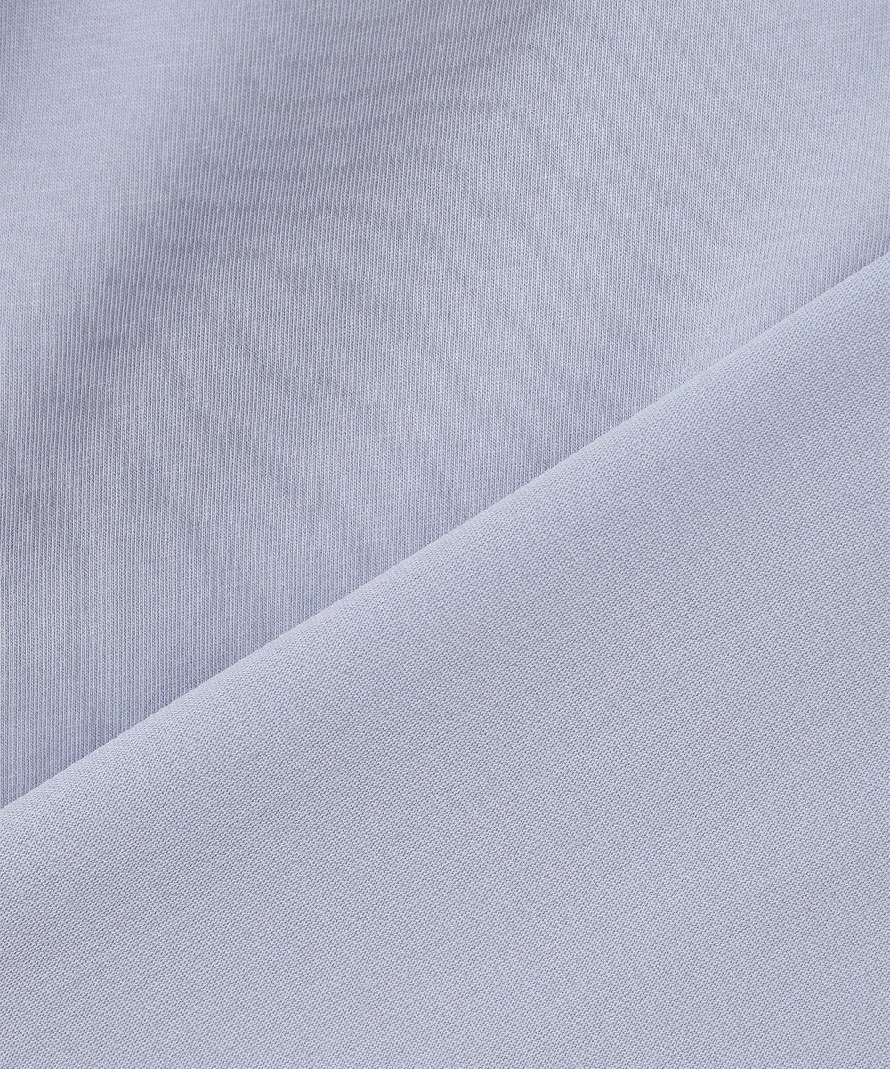 組曲 【UVケア】プレーティング天竺 パールボタンブラウス 