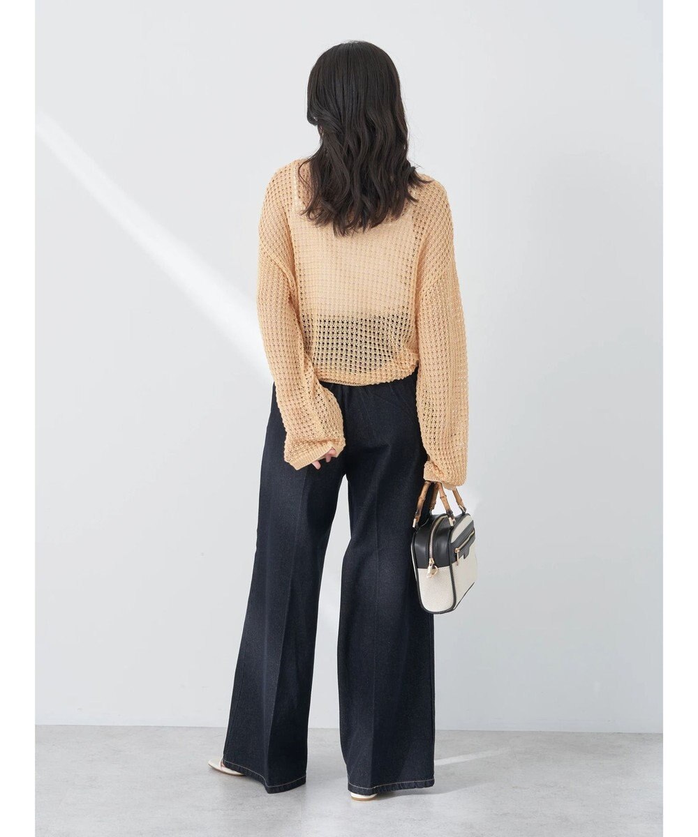 earth music&ecology レーシーニットプルオーバー 