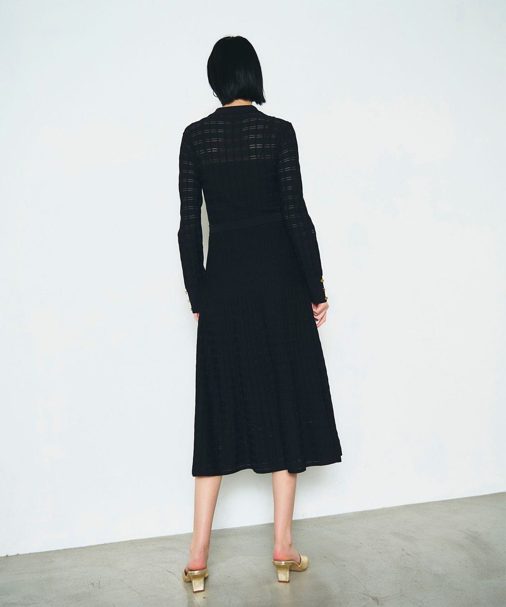 GRACE CONTINENTAL ウェーブニットワンピース 