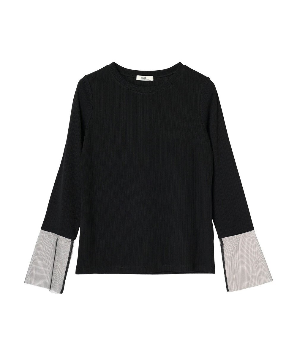earth music&ecology 袖シアープルオーバー 