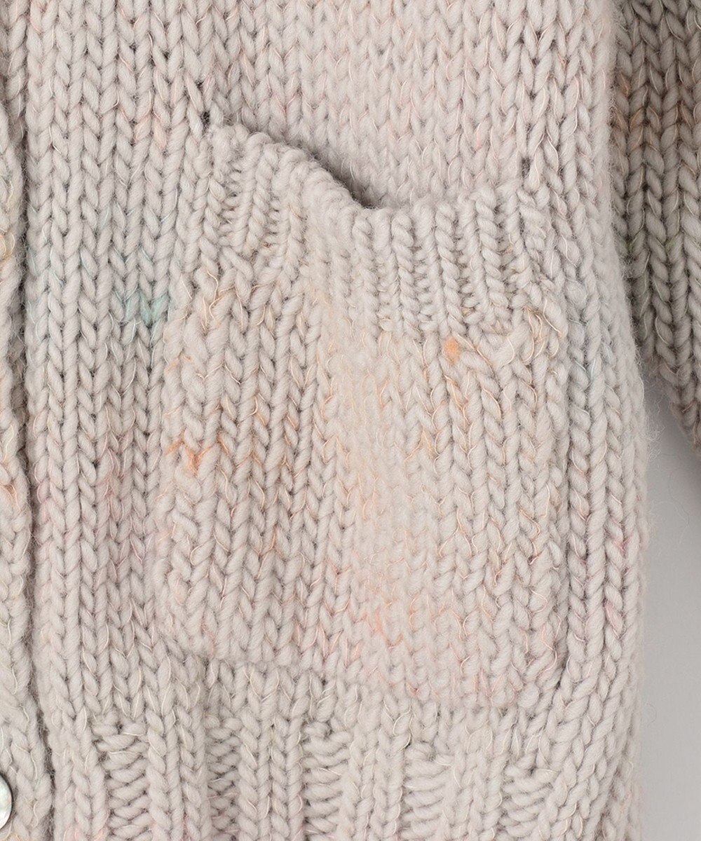 自由区 【Sサイズ有】ボタニカルダイ Vネックカーディガン 