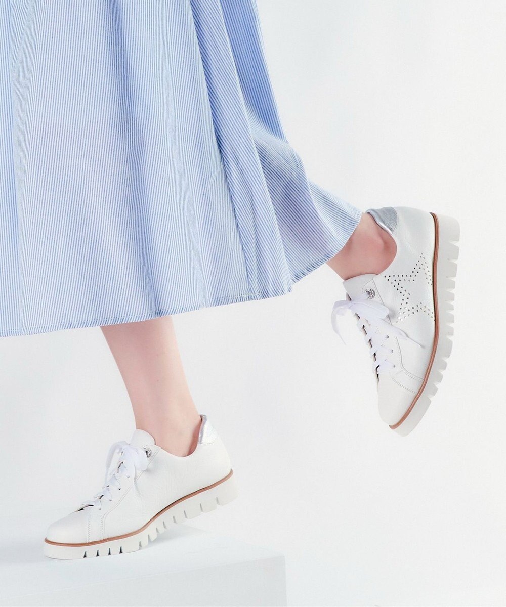 Dominic3 スターパンチングレザースニーカー 