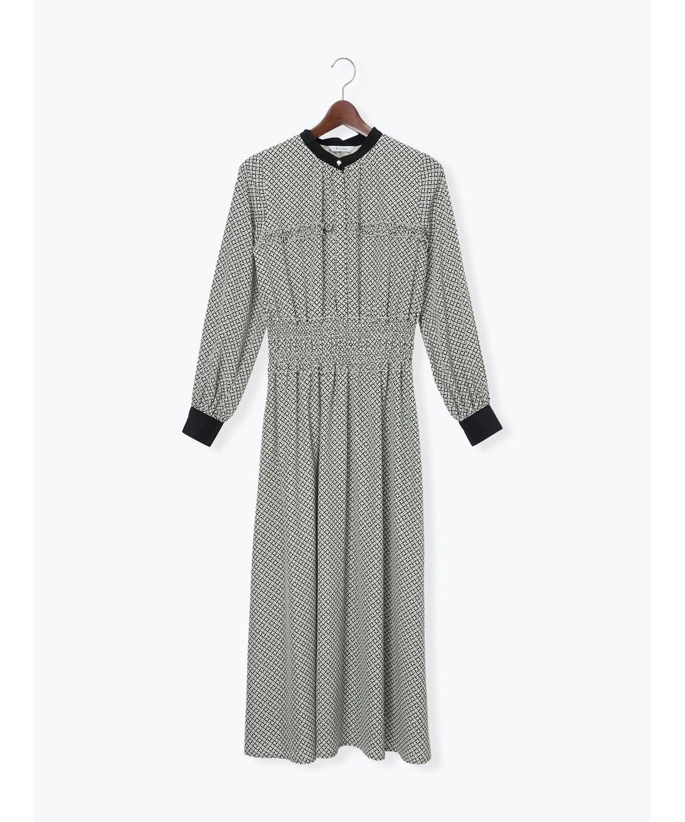 Te chichi バイカラーシャーリングワンピース 