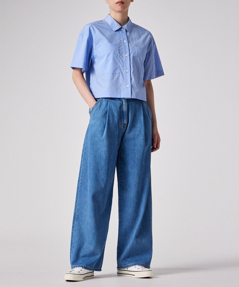 Paul Smith ストライプ ミックス 半袖シャツ 