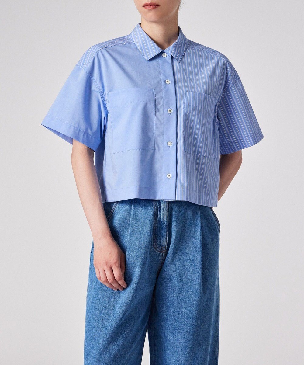 Paul Smith ストライプ ミックス 半袖シャツ 