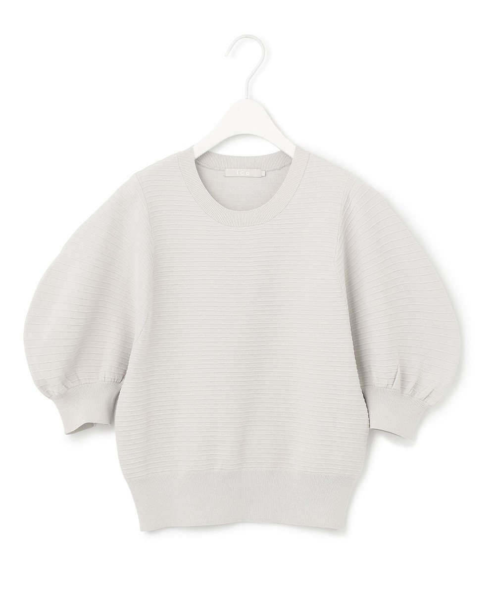 ICB 【洗える】レーヨンポリエステルタックニット 