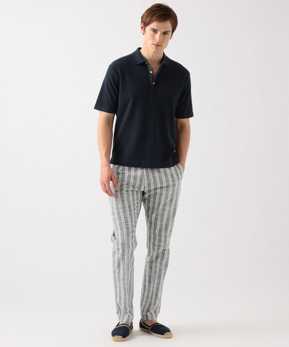 JOSEPH ABBOUD MOUNTAIN 【SPACE】OGストレッチコットン ニットポロシャツ 