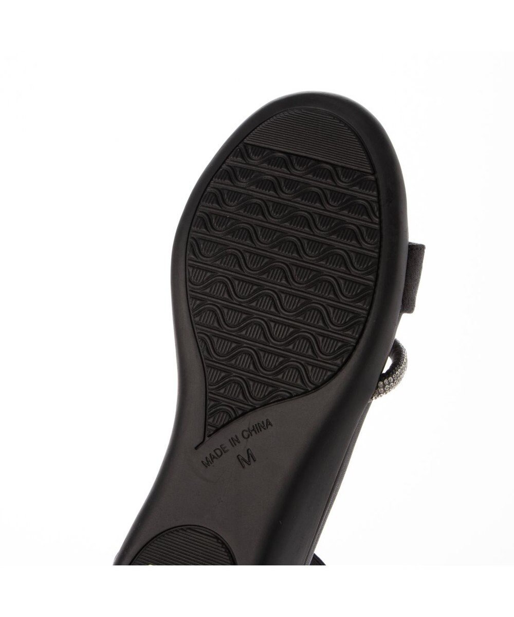 ing <Pitti>【WEB限定】ラインストーンウエッジサンダル 