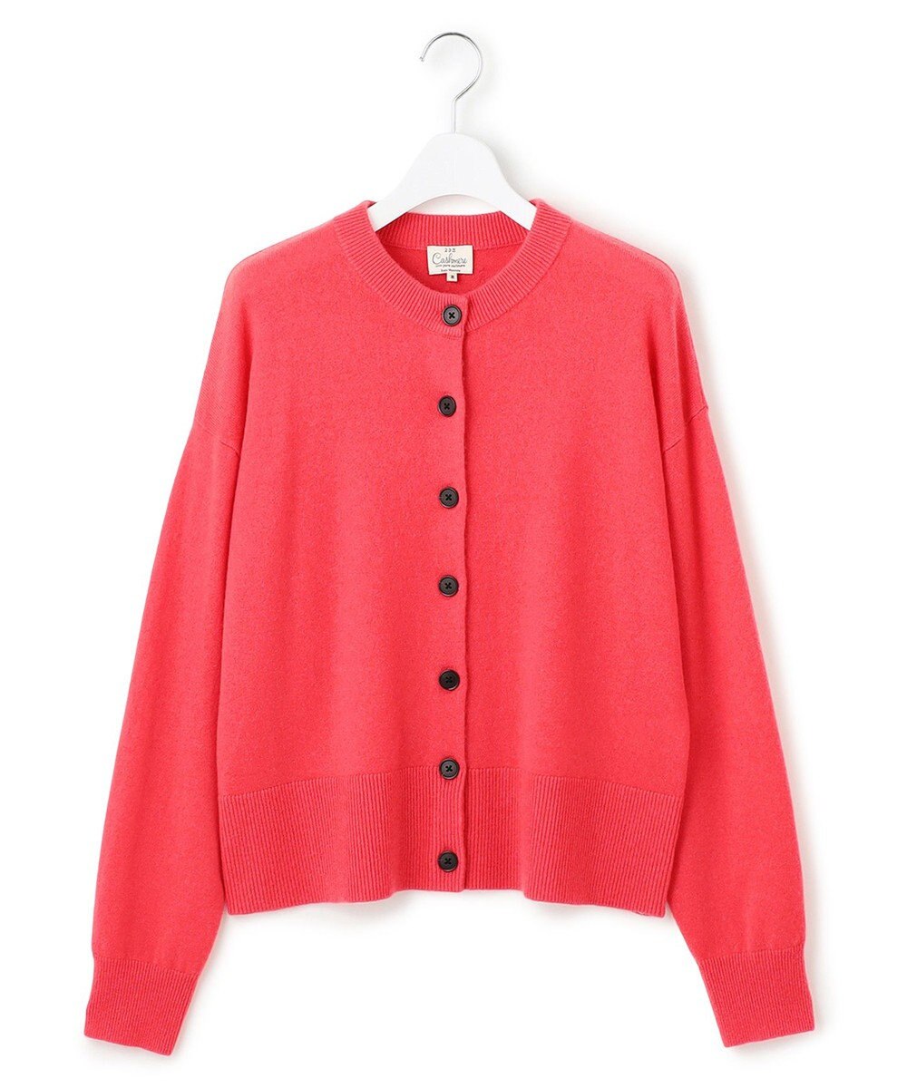 23区 L 【見上愛さん着用/STORY掲載】ピュアカシミヤ クルーネック カーディガン 