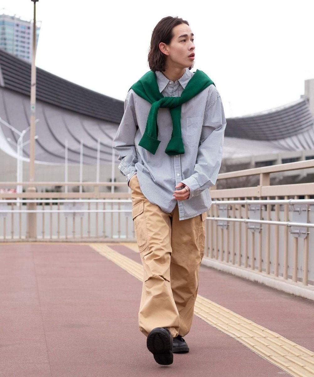 WEGO 【ユニセックス着用ITEM/SMLサイズ展開】ワイドカーゴパンツ 