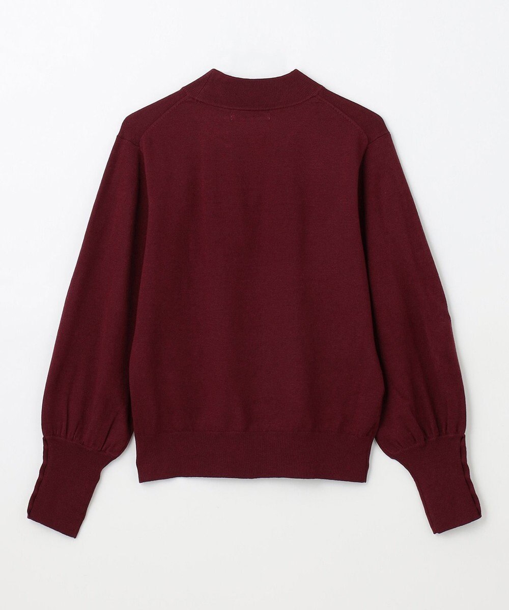 ANY 【洗濯機可/吸湿発熱】パフスリーブパールニット 