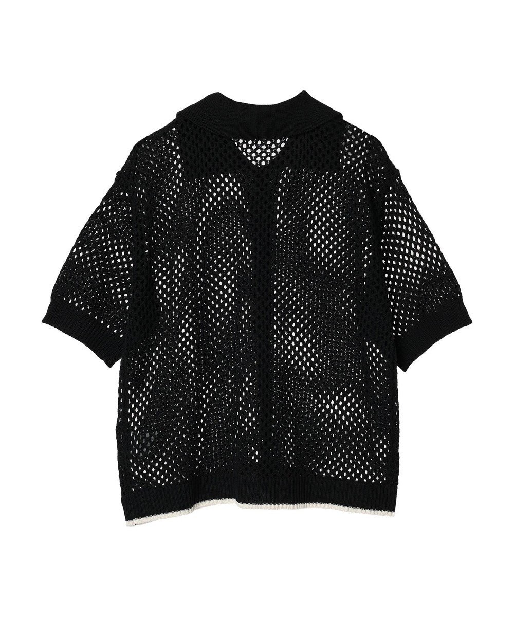 CRAFT STANDARD BOUTIQUE 配色メッシュニットカーディガン 