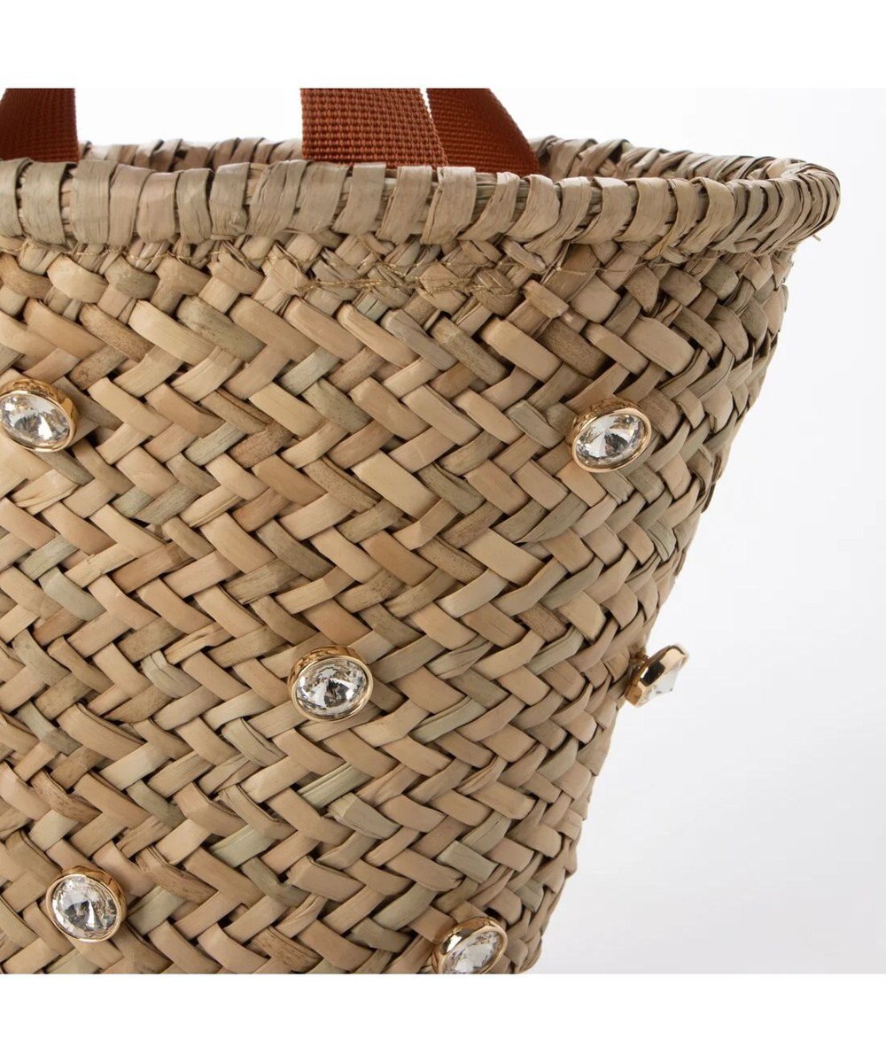 UNBILLION kakatoo ビジュー付きカゴバッグ 