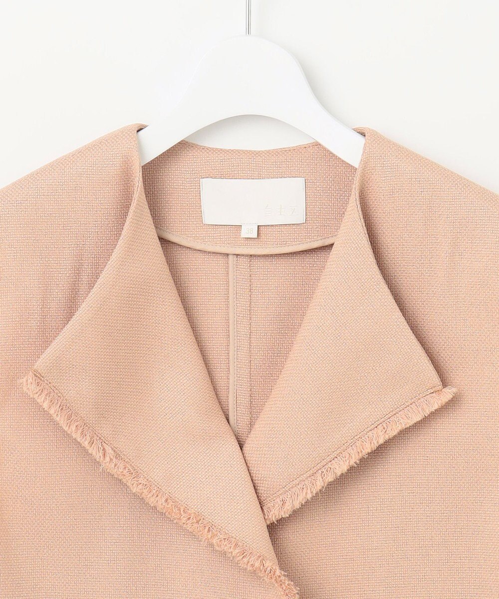 自由区 S 【カタログ掲載・セットアップ対応・接触冷感・UVカット・洗える】ライトバスケットクロス ジレ 