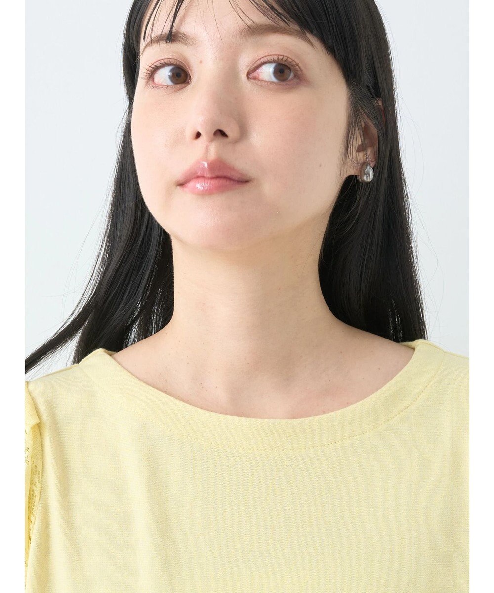 earth music&ecology フレア袖レースプルオーバー 