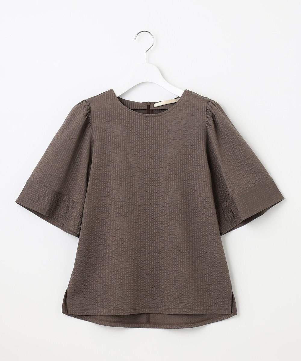 自由区 【WEB限定・洗える・XSサイズあり】シャドウサッカー カットソー 