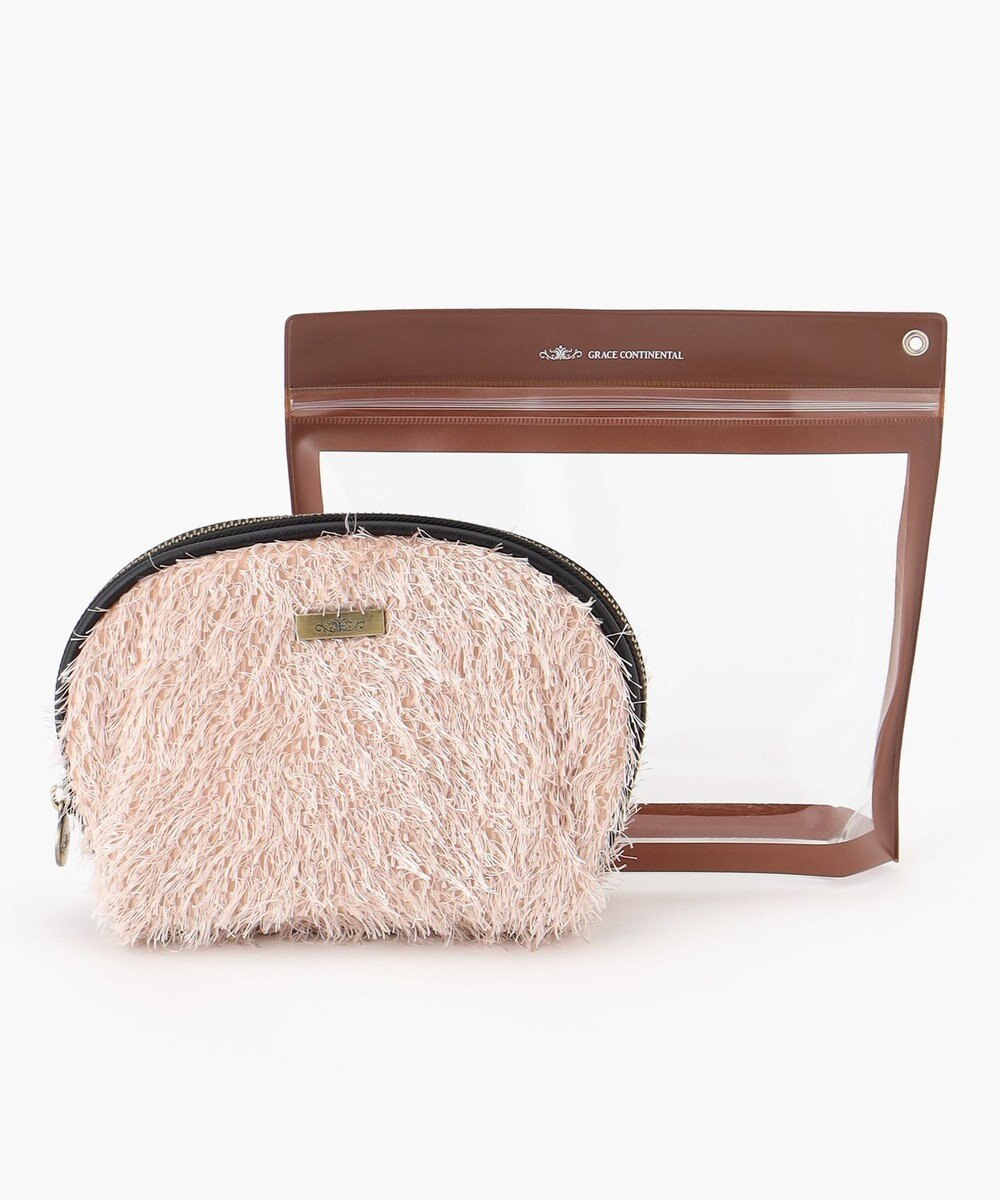 GRACE CONTINENTAL Fabricシェルポーチ-AW 