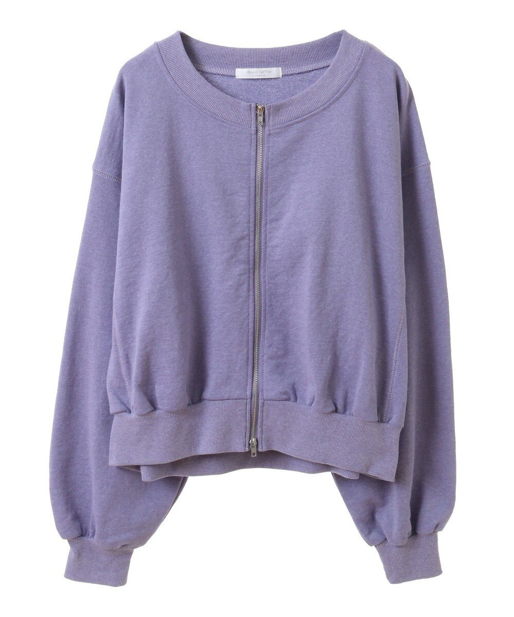 Green Parks ウ゛ィンテージ風ｚｉｐ裏毛カーディガン 