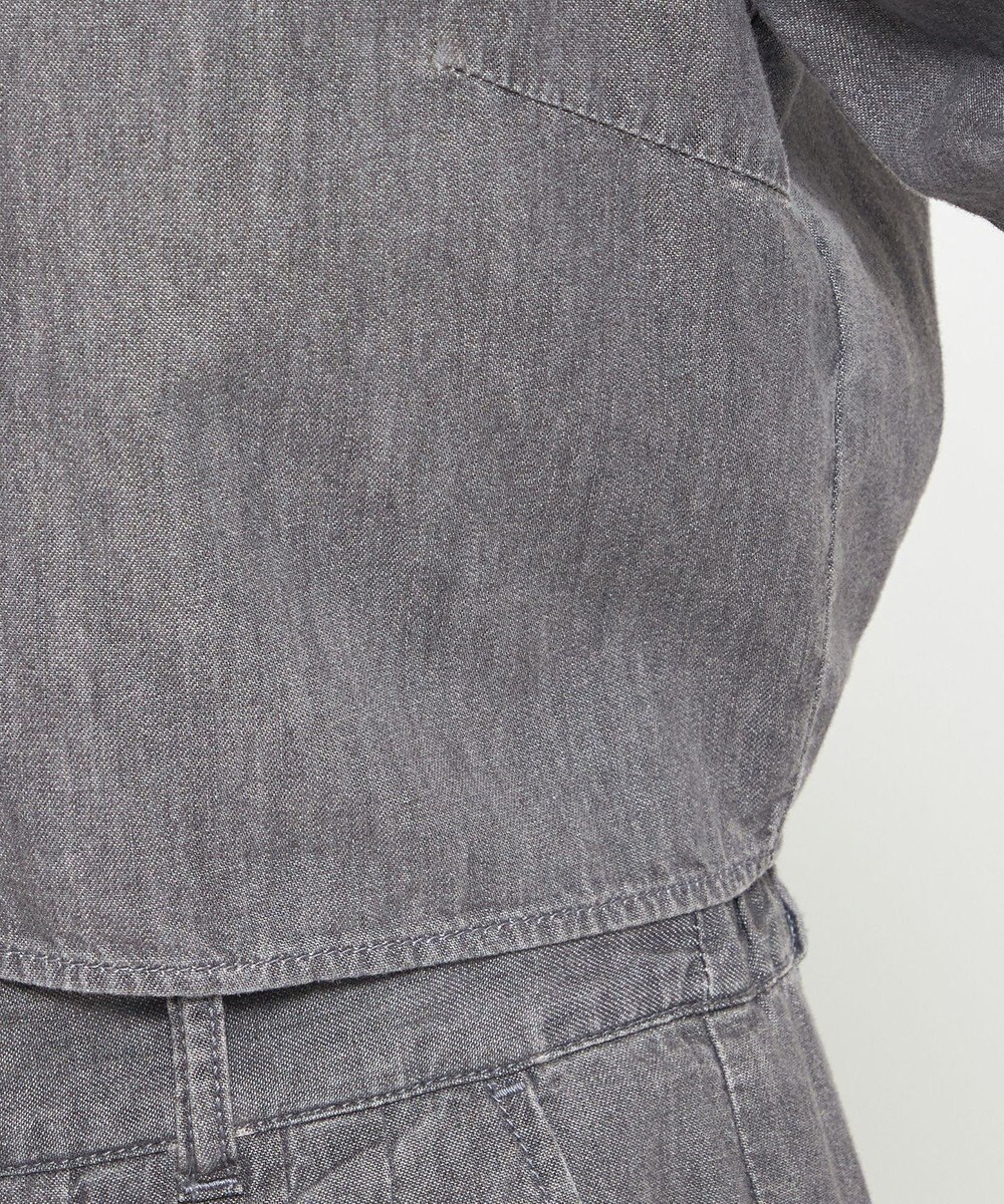 uncrave ライトデニム パフスリーブブラウス 