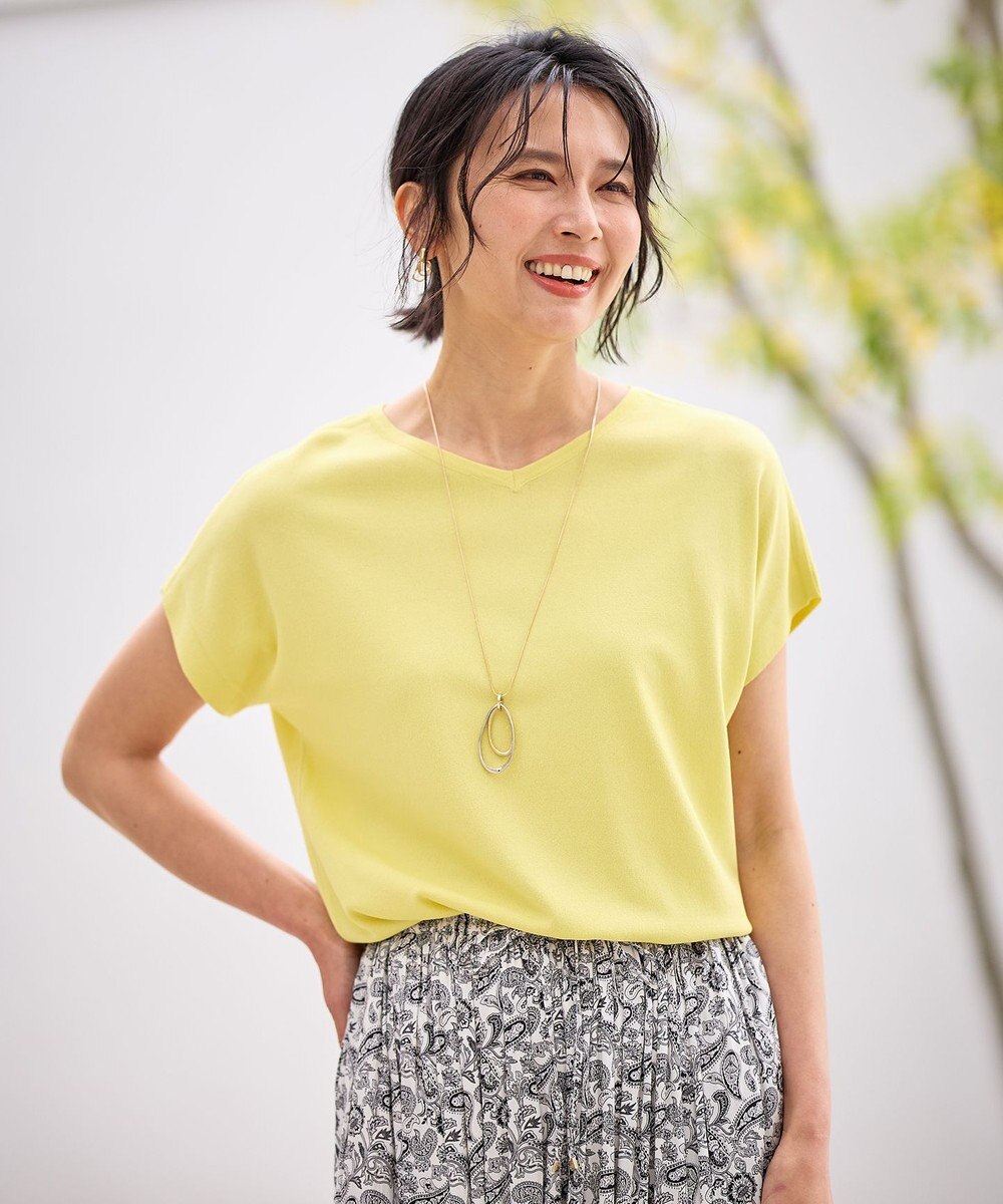 ANY L ハーフスリーブニット 