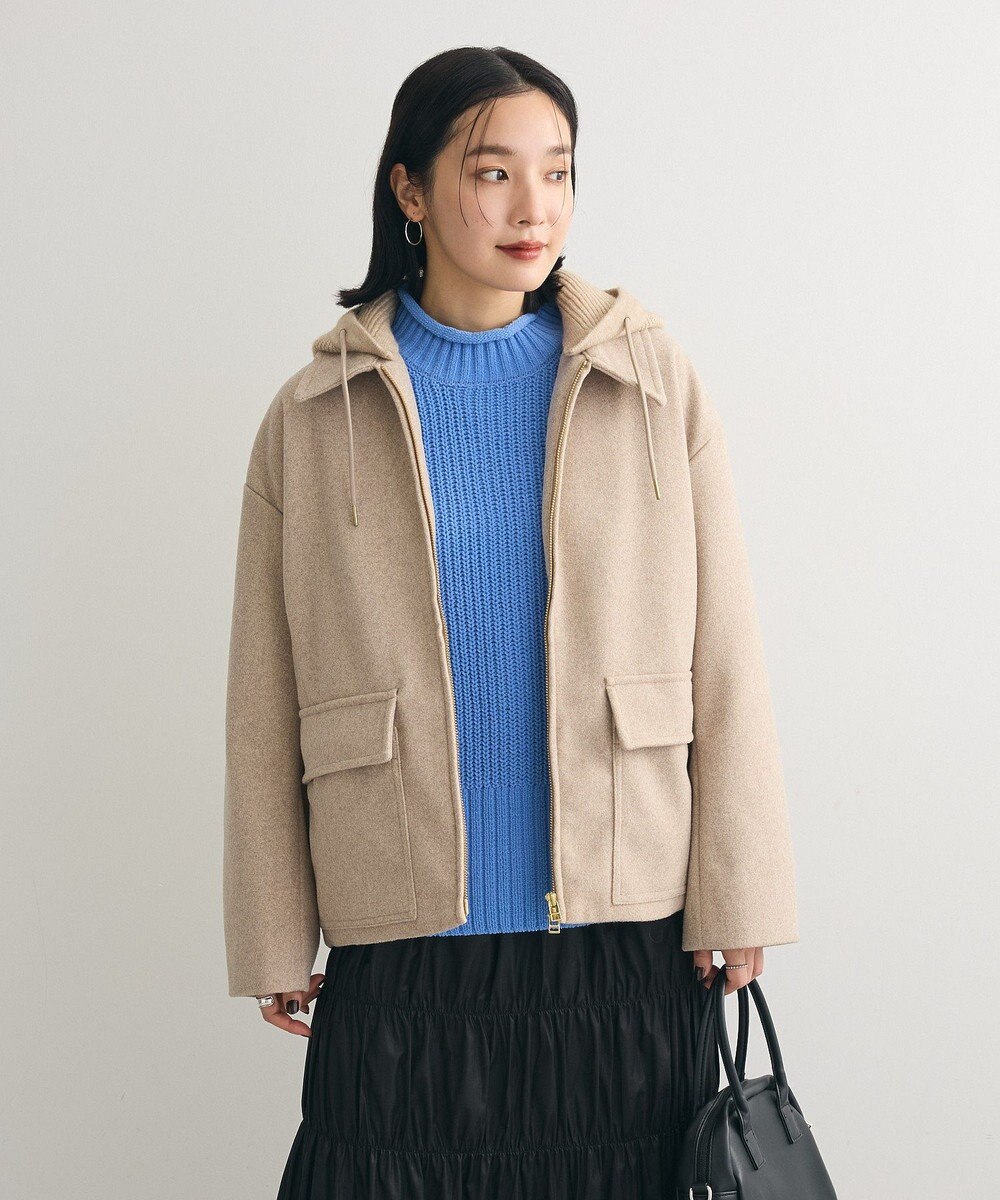 Green Parks ｍｏｋｏモールモックネックニットプルオーバー 