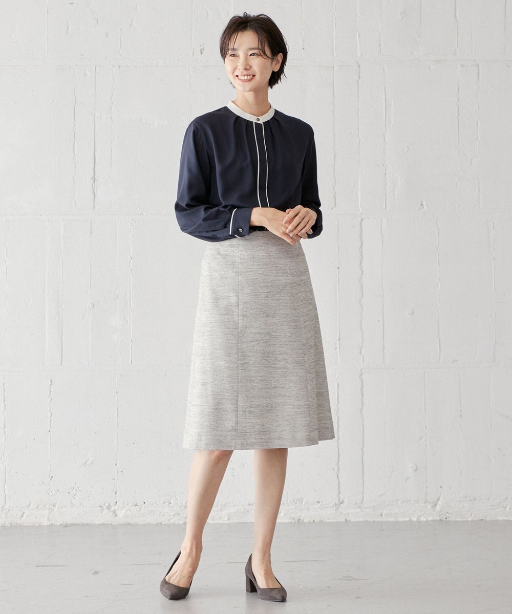 J.PRESS LADIES ライトツイードストレッチ スカート 