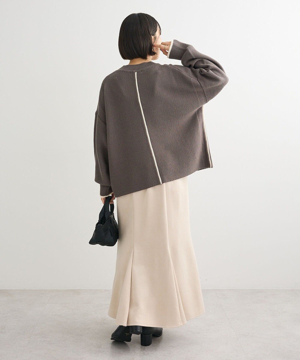 Green Parks かのこ編モックネックニットプルオーバー 