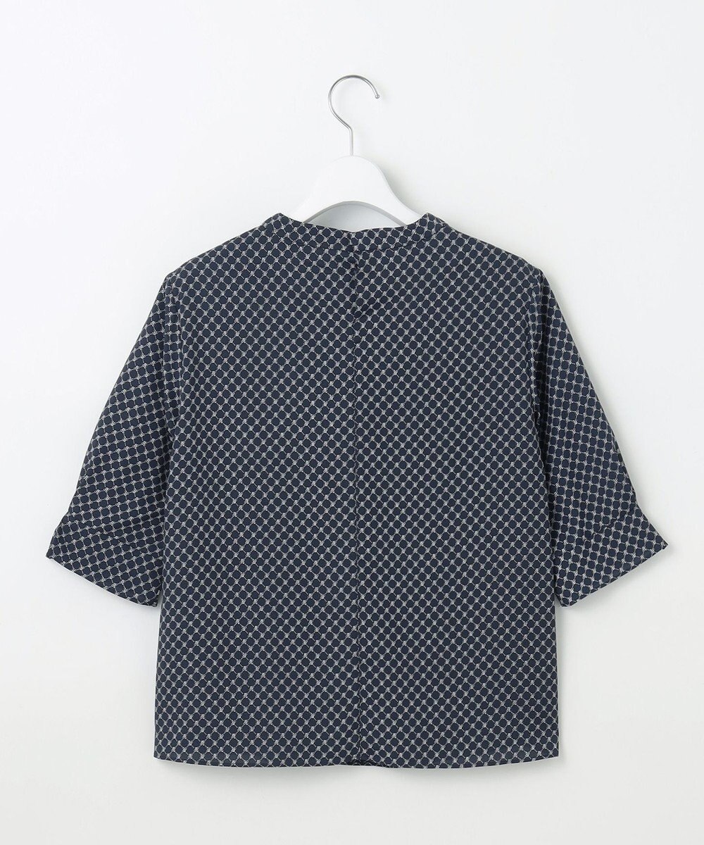 J.PRESS LADIES L モノグラムプリント ボウタイ風 カットソー 