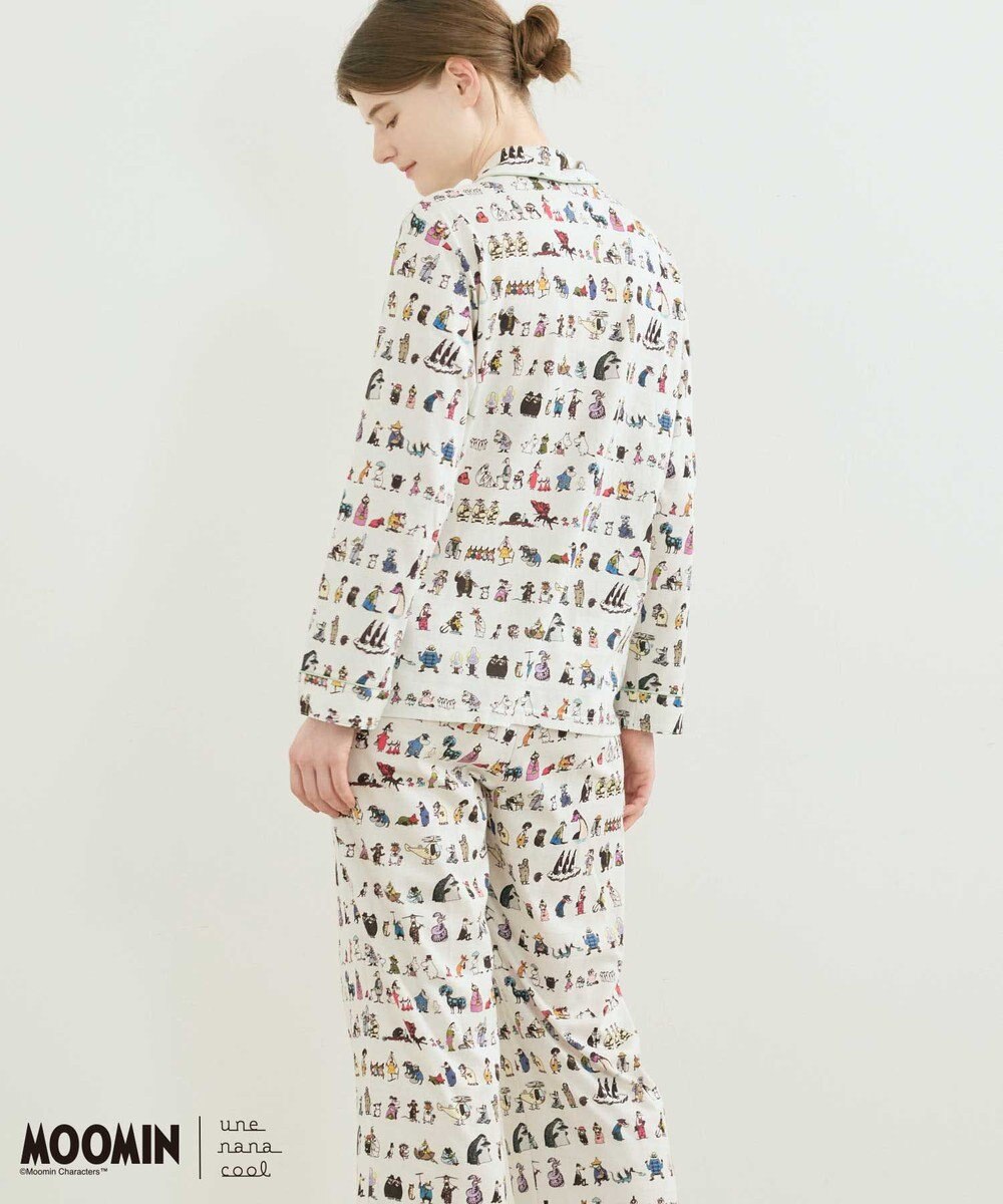 une nana cool 【ムーミン】【綿100%】 MOOMIN * une nana cool  開襟パジャマ 