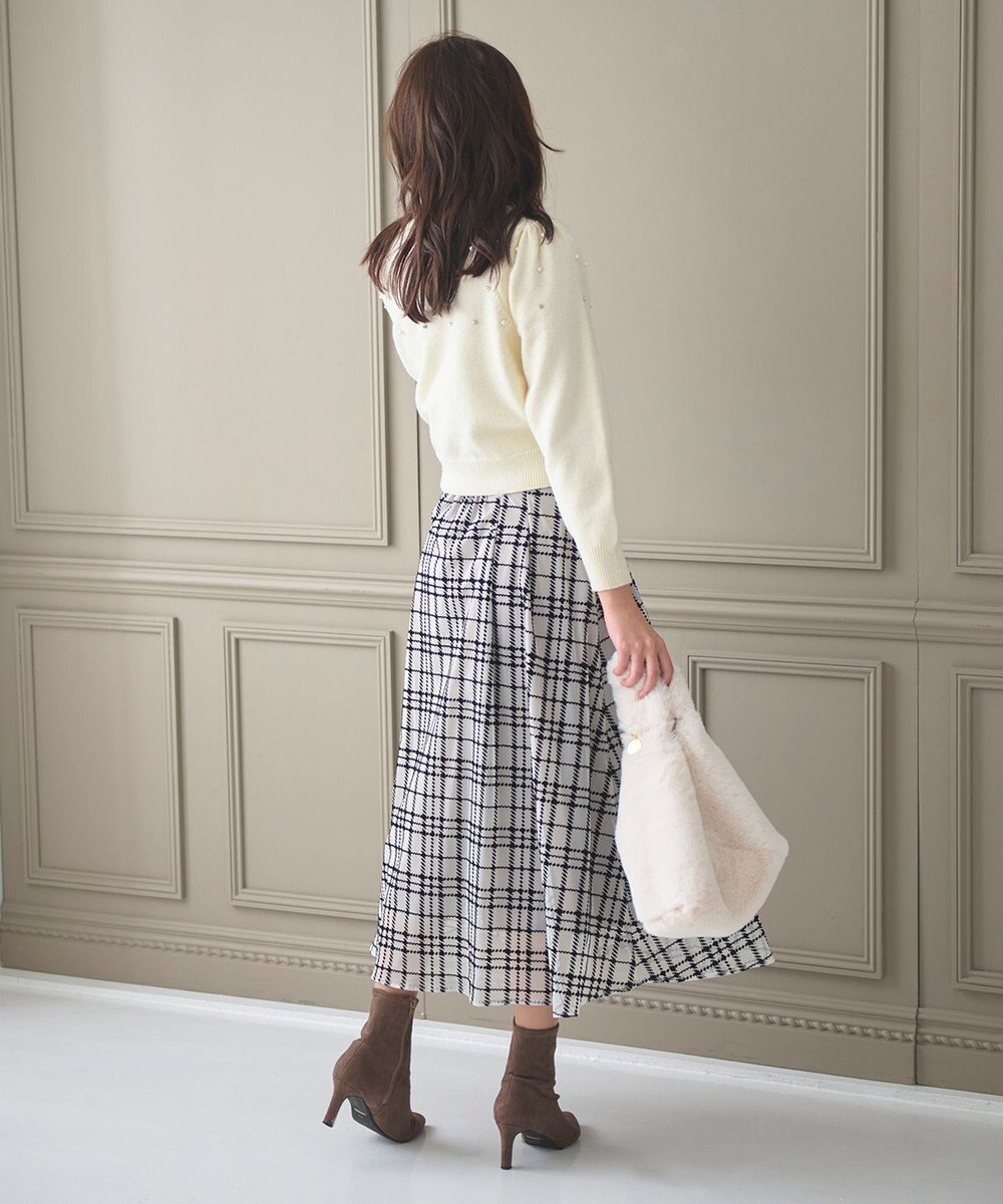 Feroux パール×ビジュー ニット 