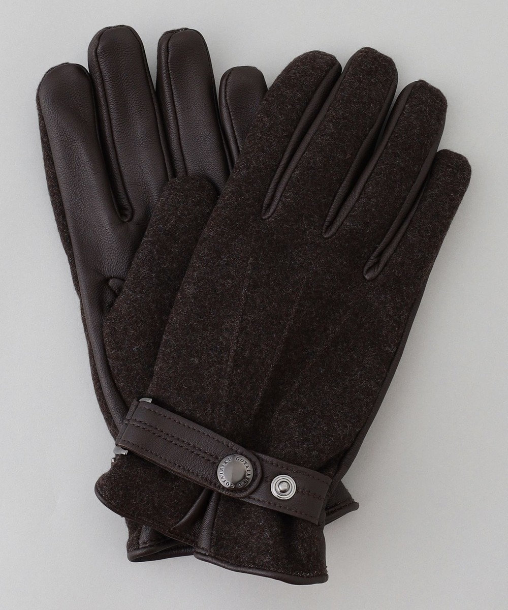 GOTAIRIKU 【スマホ対応】DRAGO/ドラゴ ウールシープレザーコンビ グローブ_無地 