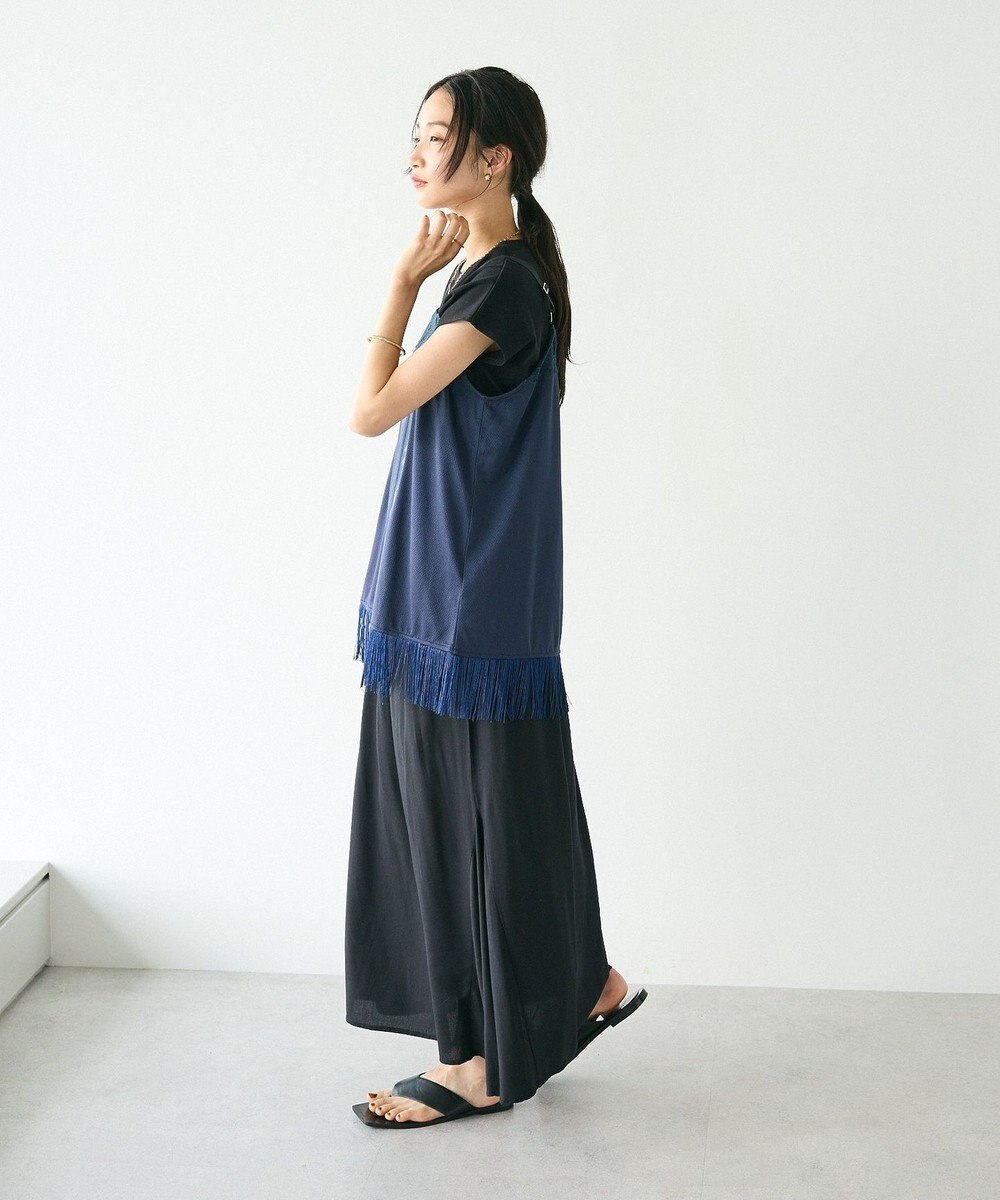 CRAFT STANDARD BOUTIQUE レース切替フリンジビスチェ 