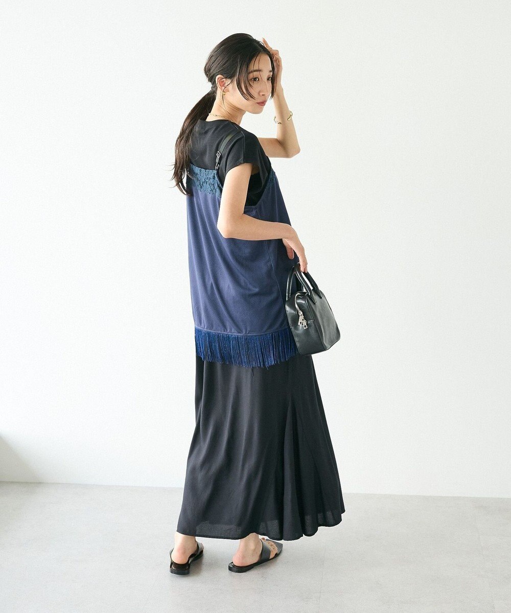 CRAFT STANDARD BOUTIQUE レース切替フリンジビスチェ 