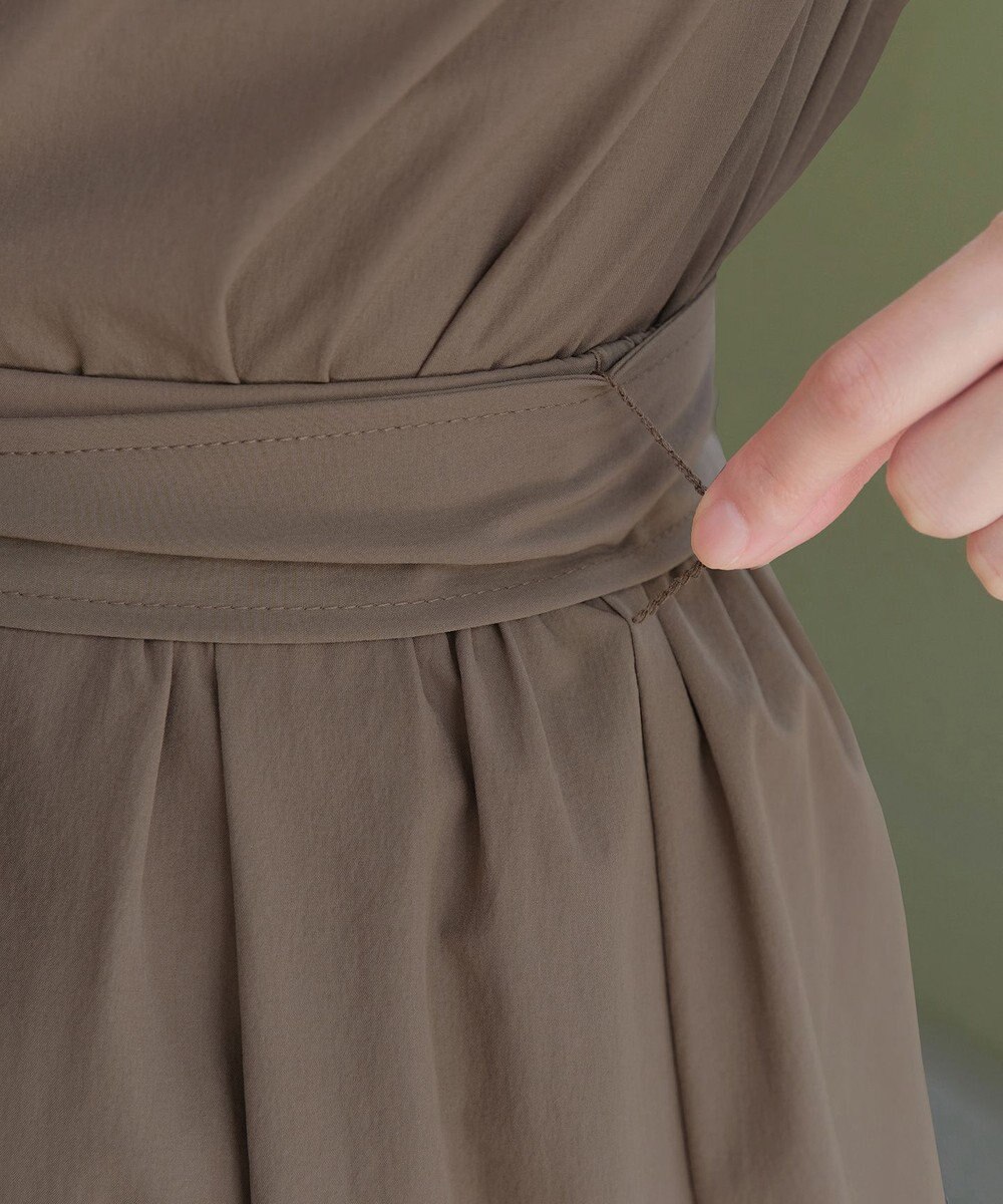 Tiaclasse 【トップス&スカートセット・洗える】ストレッチタフタセットアップ 