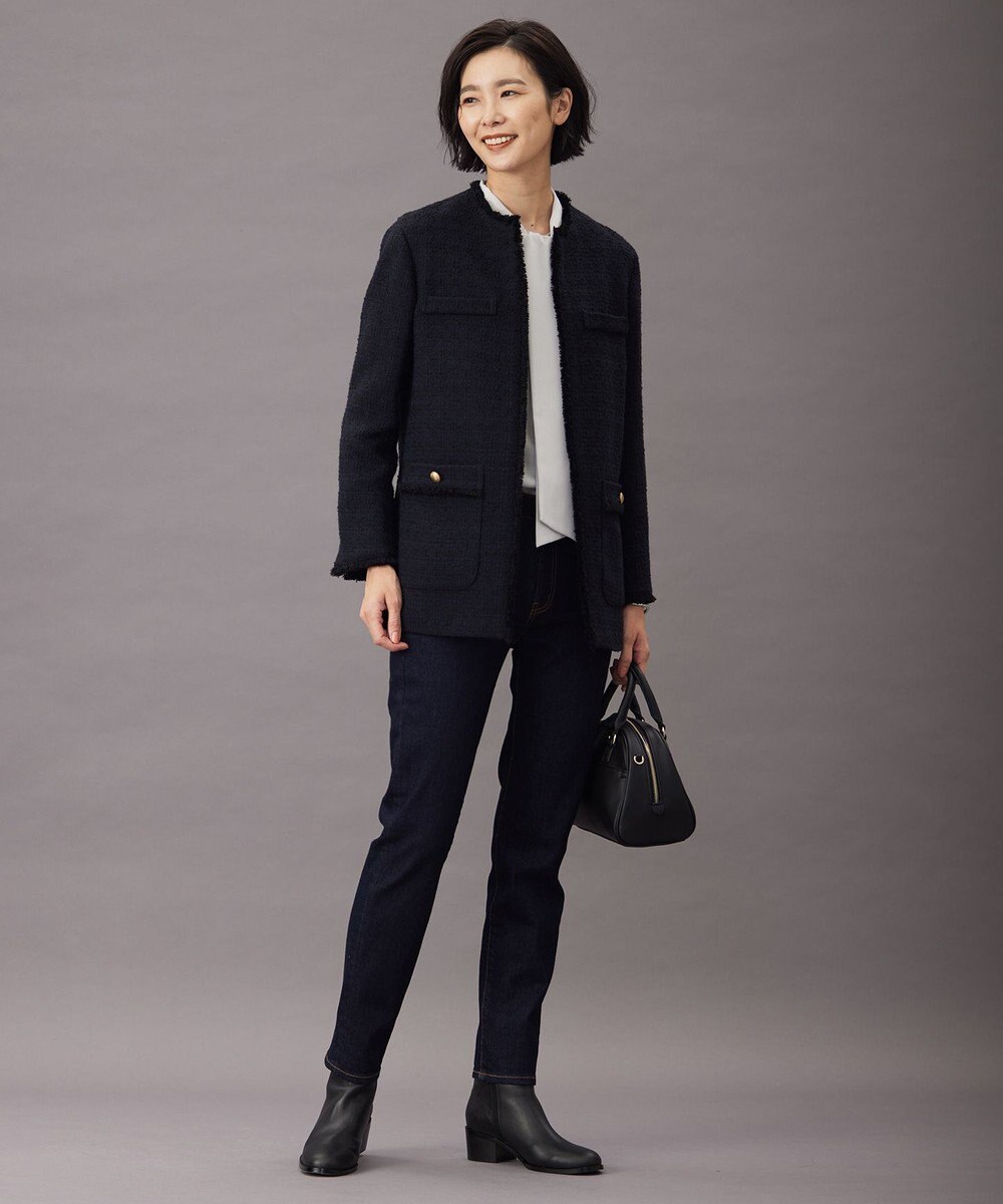 J.PRESS LADIES スラブヤーン ツイード ジャケット 