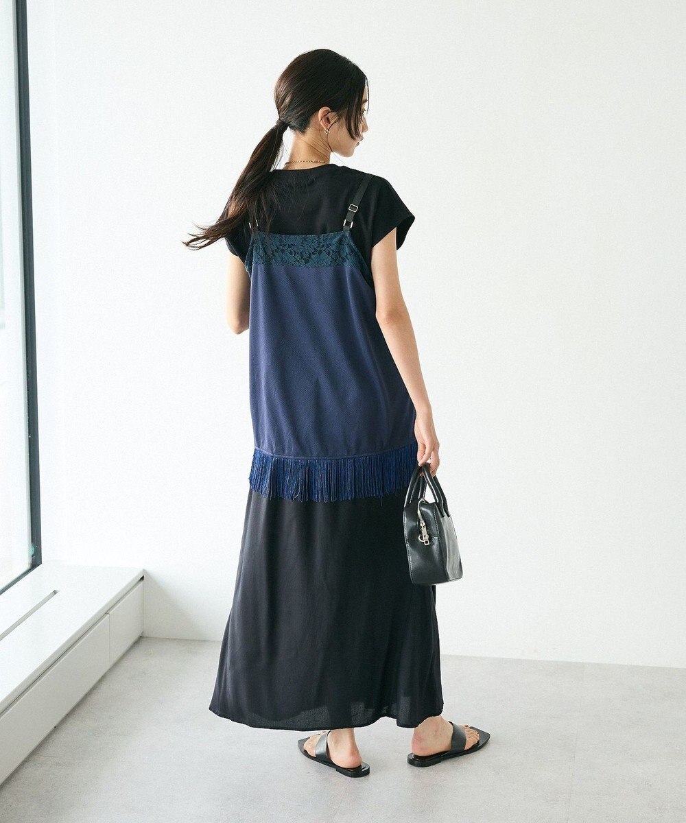 CRAFT STANDARD BOUTIQUE レース切替フリンジビスチェ 